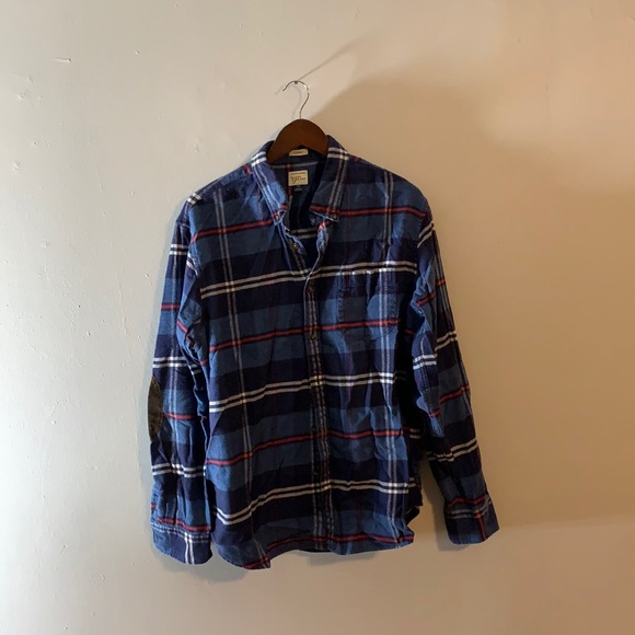 J.Crew men’s long sleeve flannel shirt size XL.
